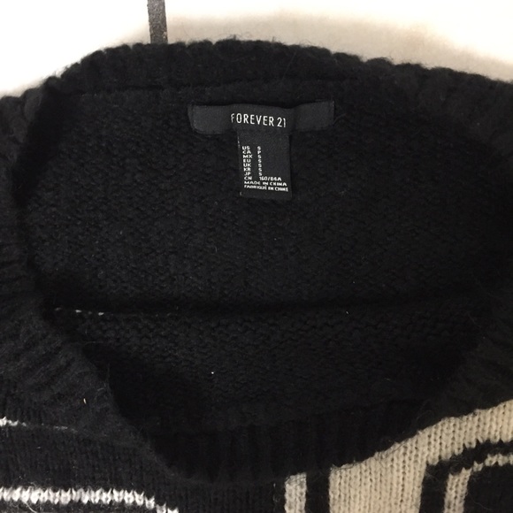 🚫 SOLD Forever 21 Women Varsity Wool Sweater Sz S - Picture 5 of 5